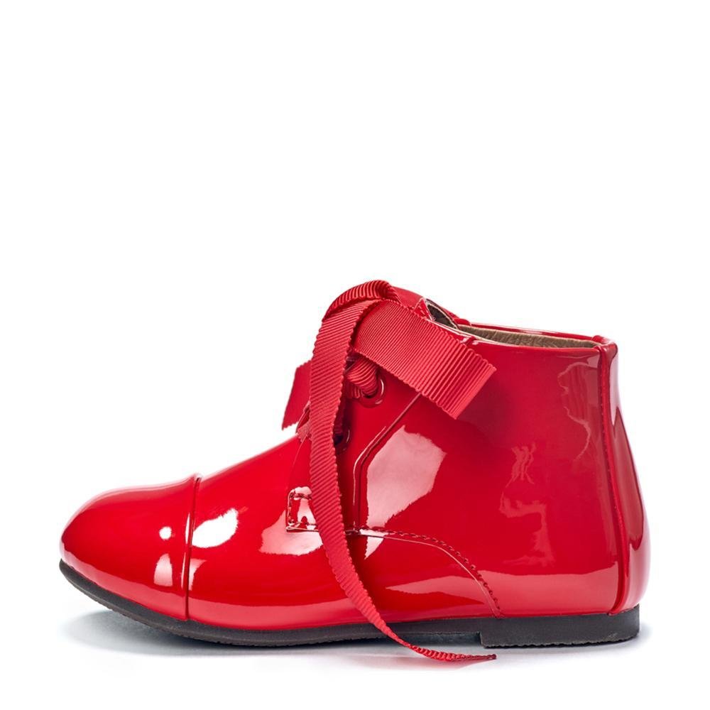 Jane PU Red Boots Age of Innocence