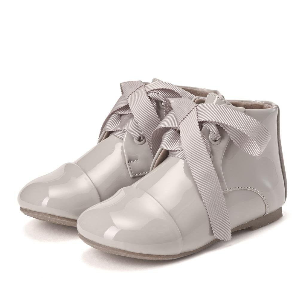 Jane PU Grey Boots Age of Innocence