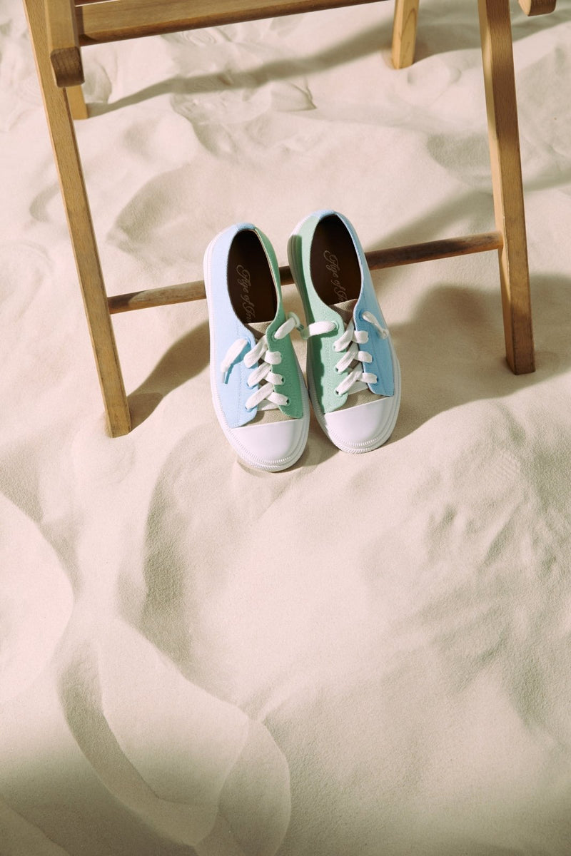 Jody Blue/ Green/ Beige Sneakers by Age of Innocence