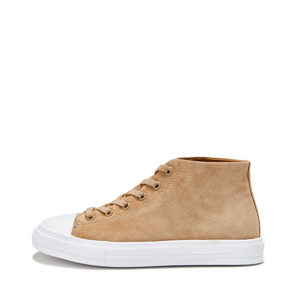 Johny High Beige Sneakers by Age of Innocence