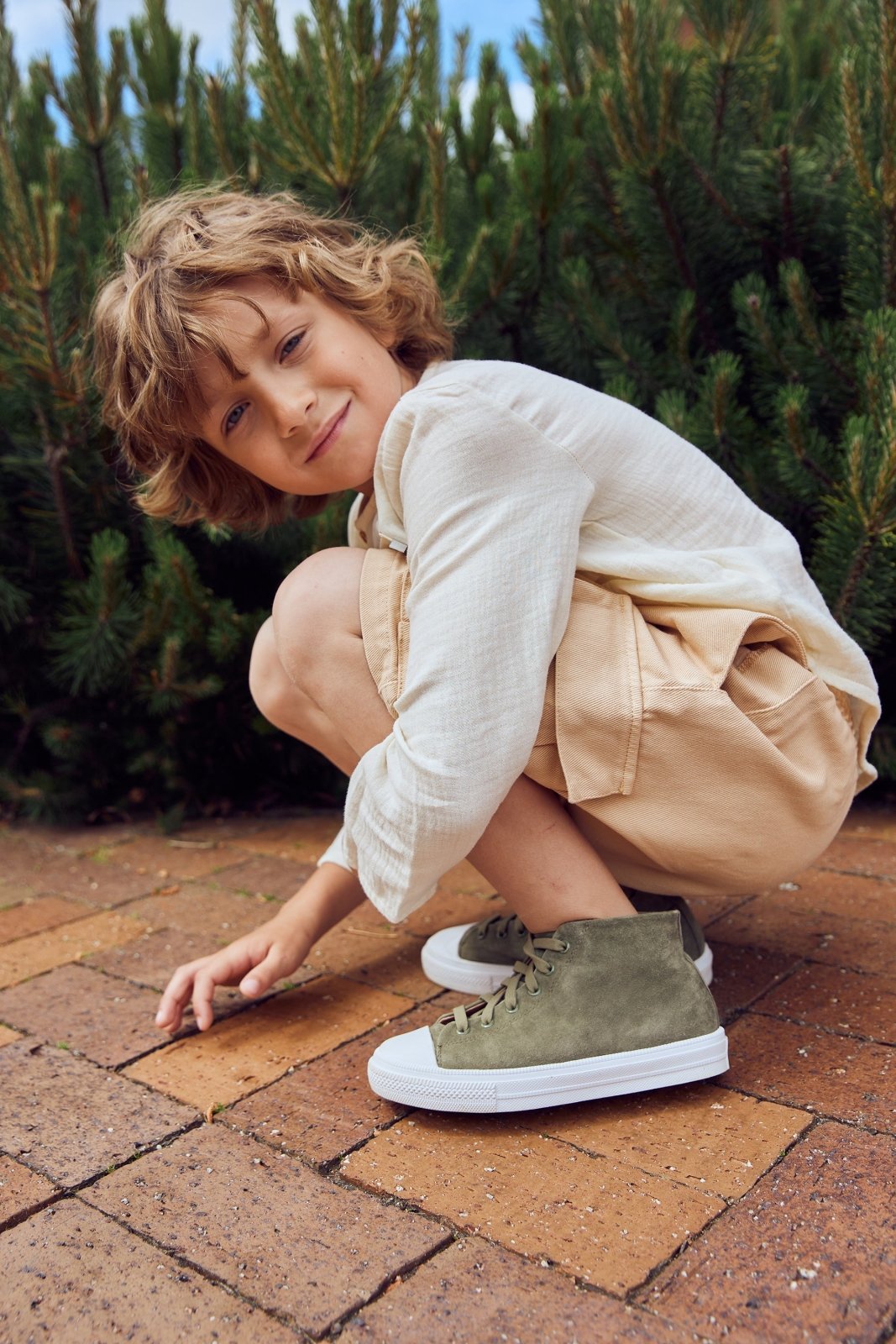 Johny High Khaki Sneakers GENTS by Age of Innocence