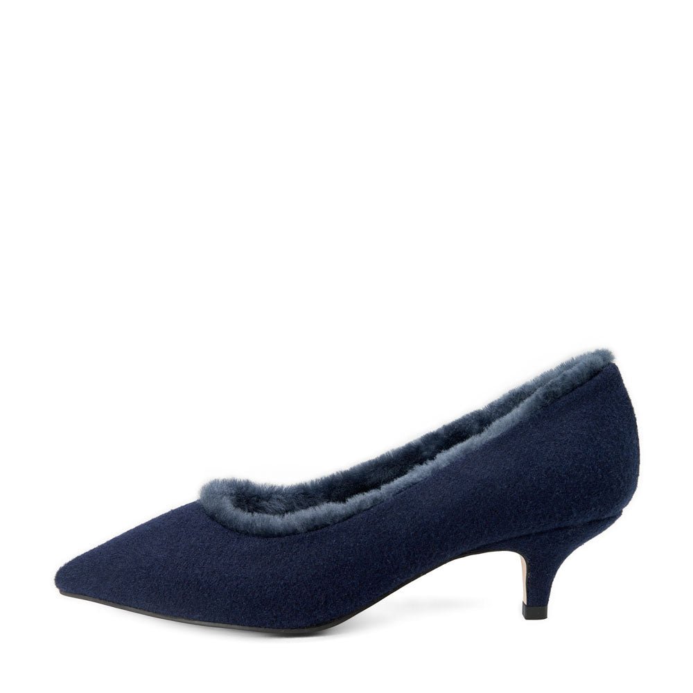 Juliette Wool Navy Shoes by Age of Innocence