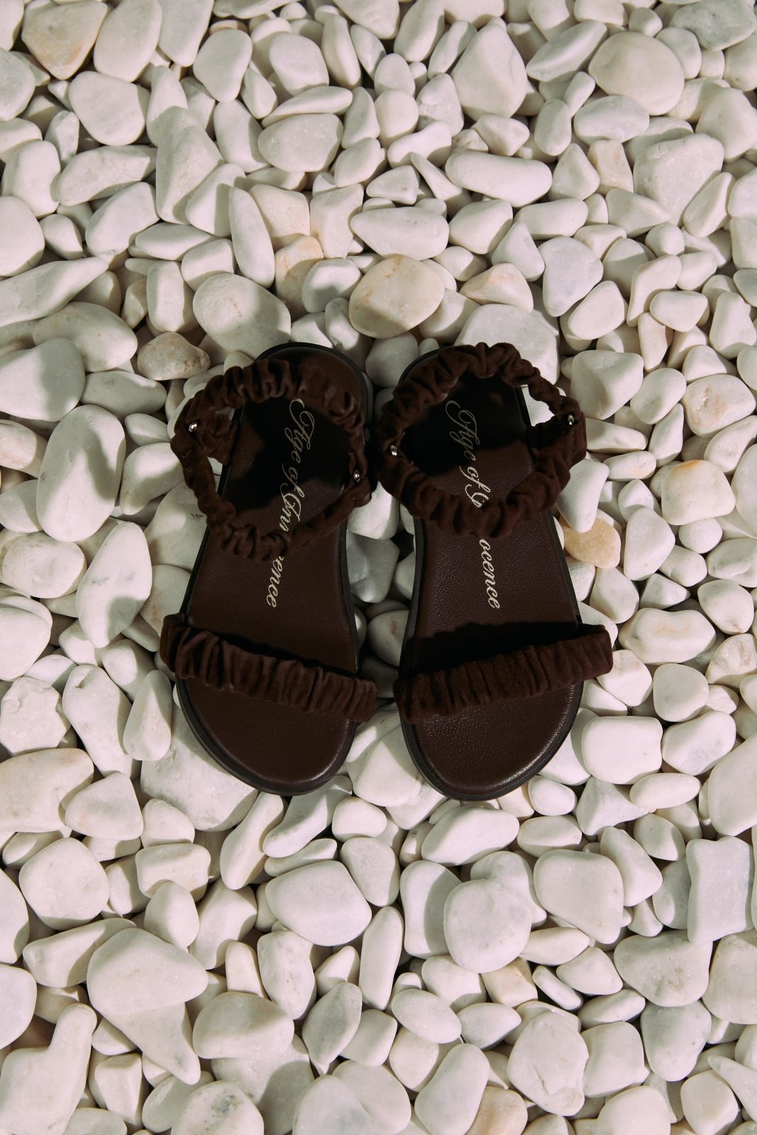 Kyle Suede Black Sandals Age of Innocence