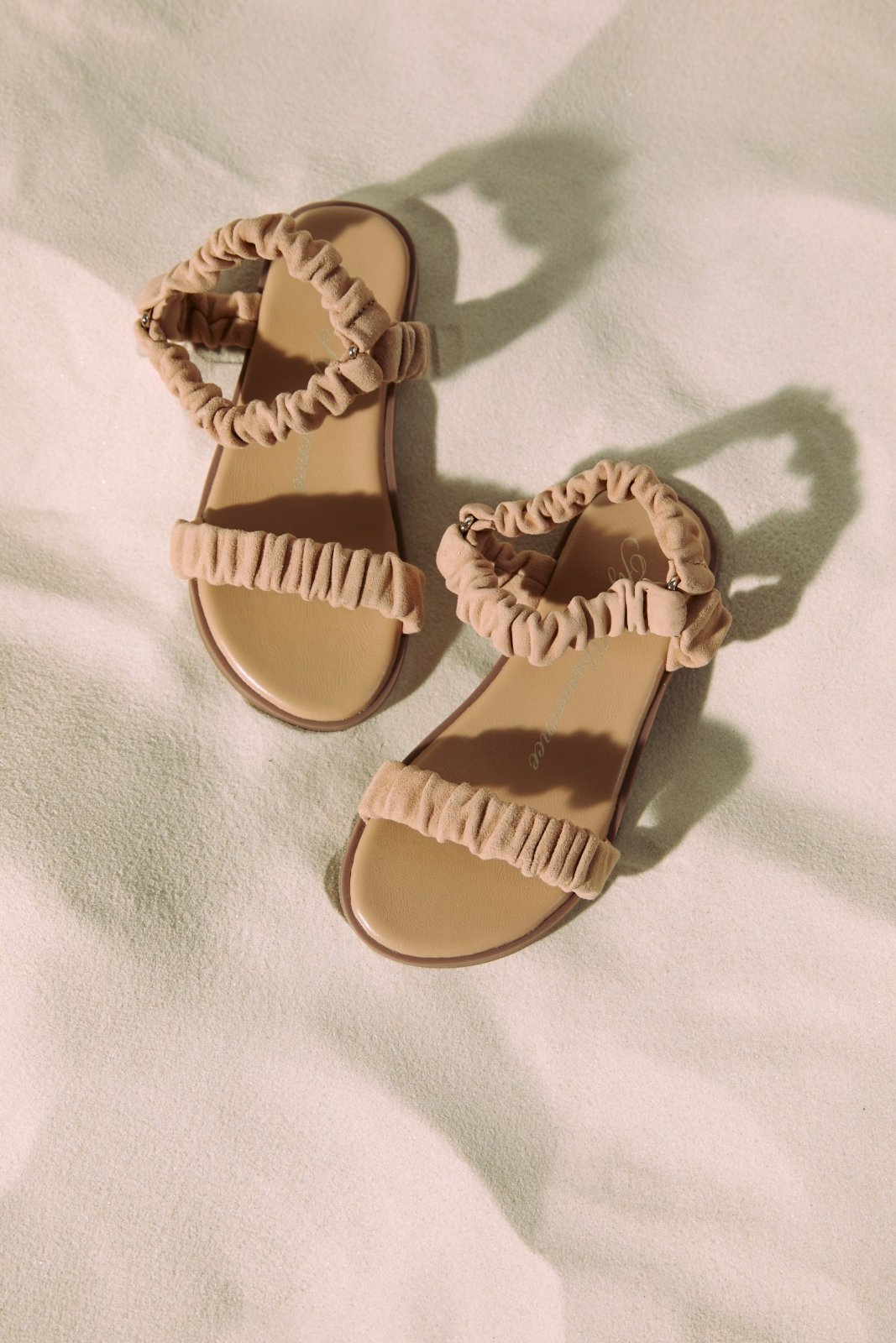 Kyle Suede Light beige Sandals by Age of Innocence