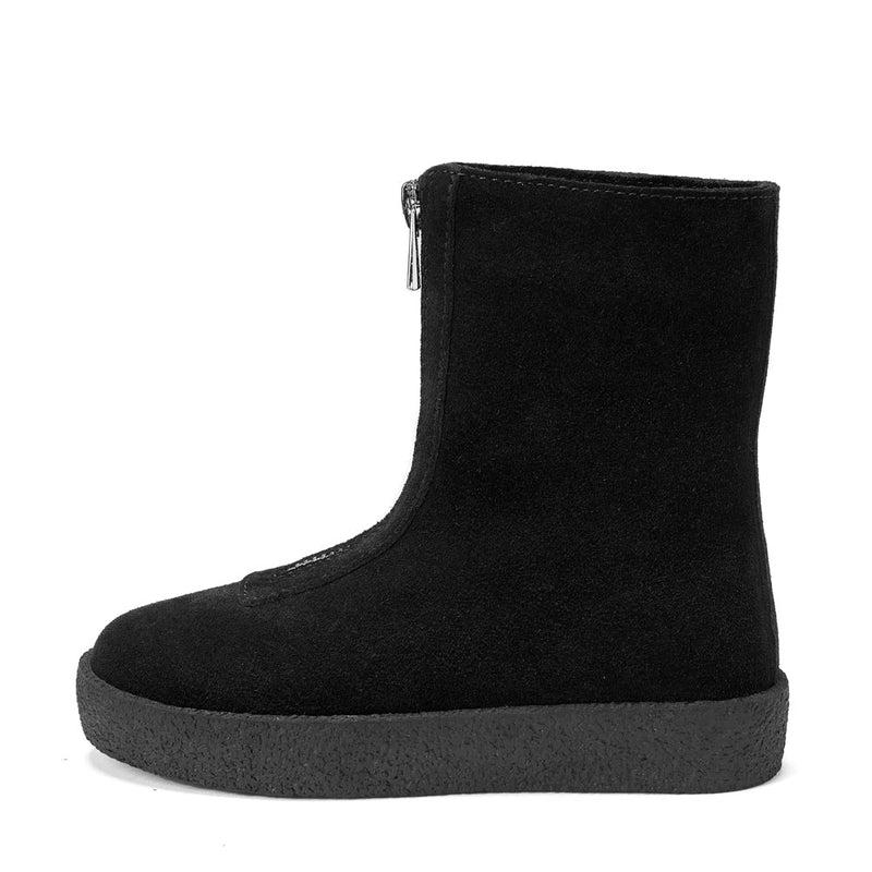 Leah Suede High Black Boots by Age of Innocence