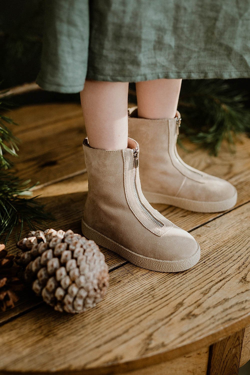 Leah Suede High Light beige Boots Boots Age of Innocence