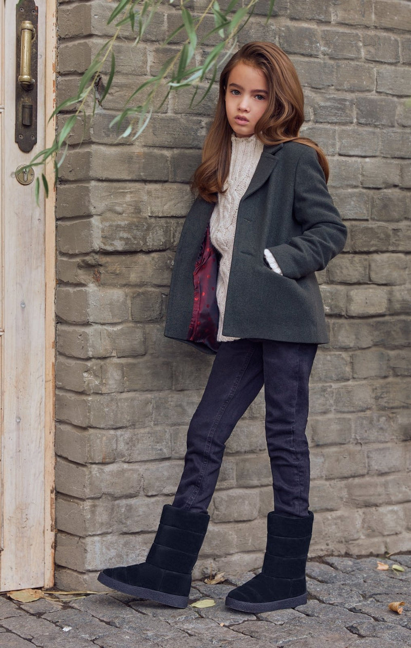 Lou Suede Black Boots by Age of Innocence