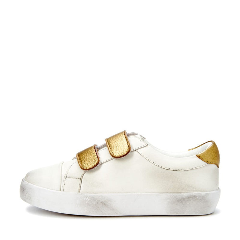 Maeve White/Gold Sneakers by Age of Innocence