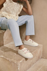Maeve White/Pink Sneakers by Age of Innocence