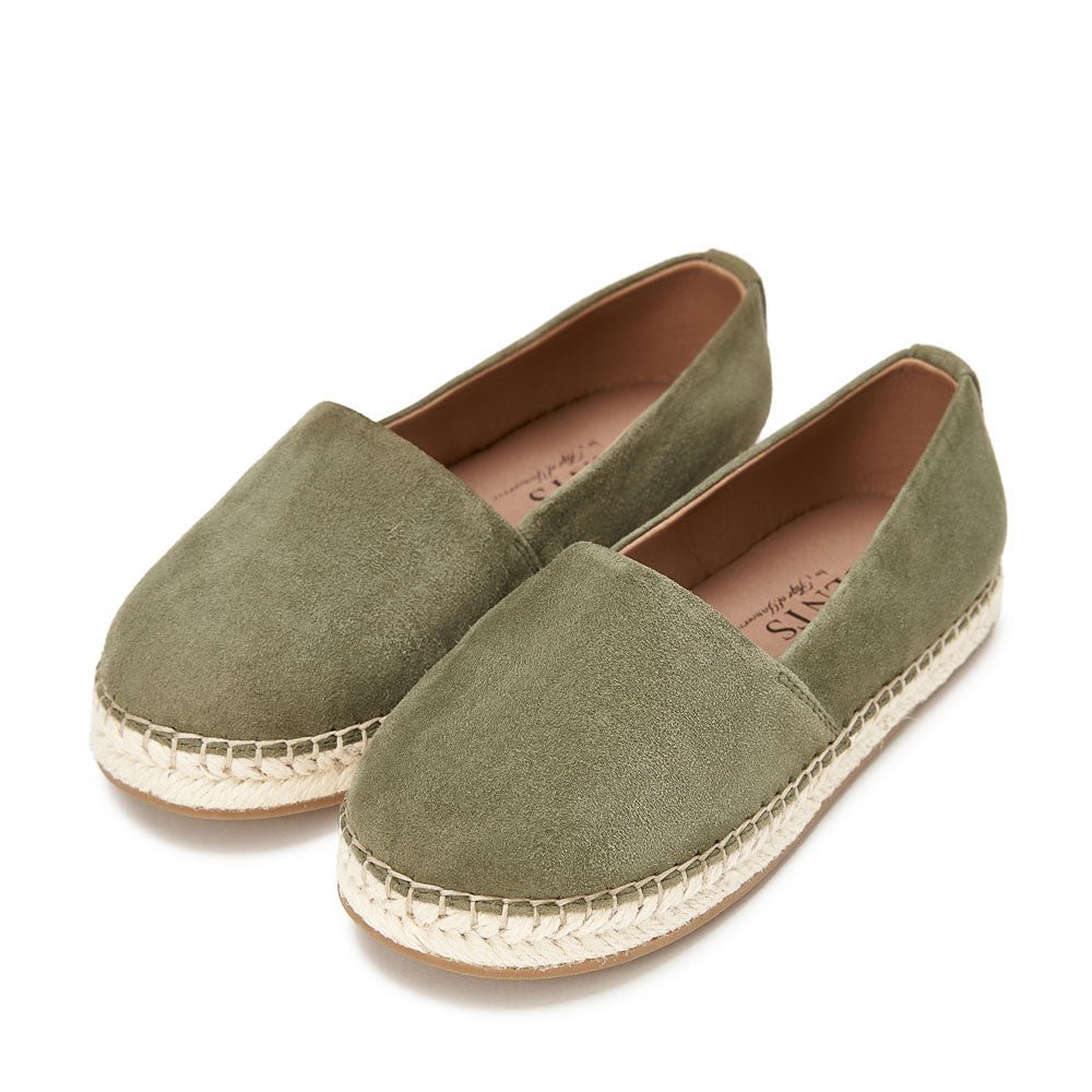 Marcus Suede Khaki Loafers GENTS by Age of Innocence