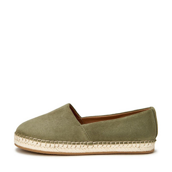 Marcus Suede Khaki Loafers by Age of Innocence