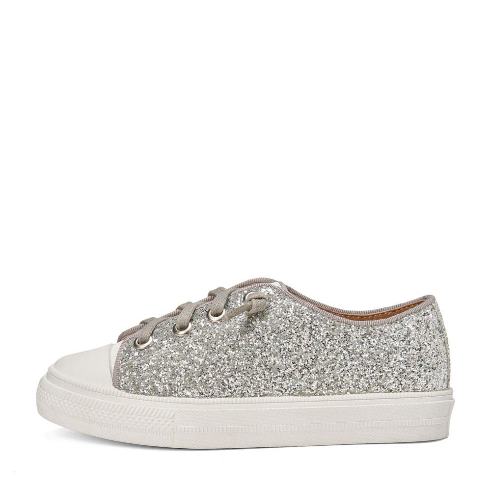 Marcy Silver/ White/ Gold Sneakers by Age of Innocence