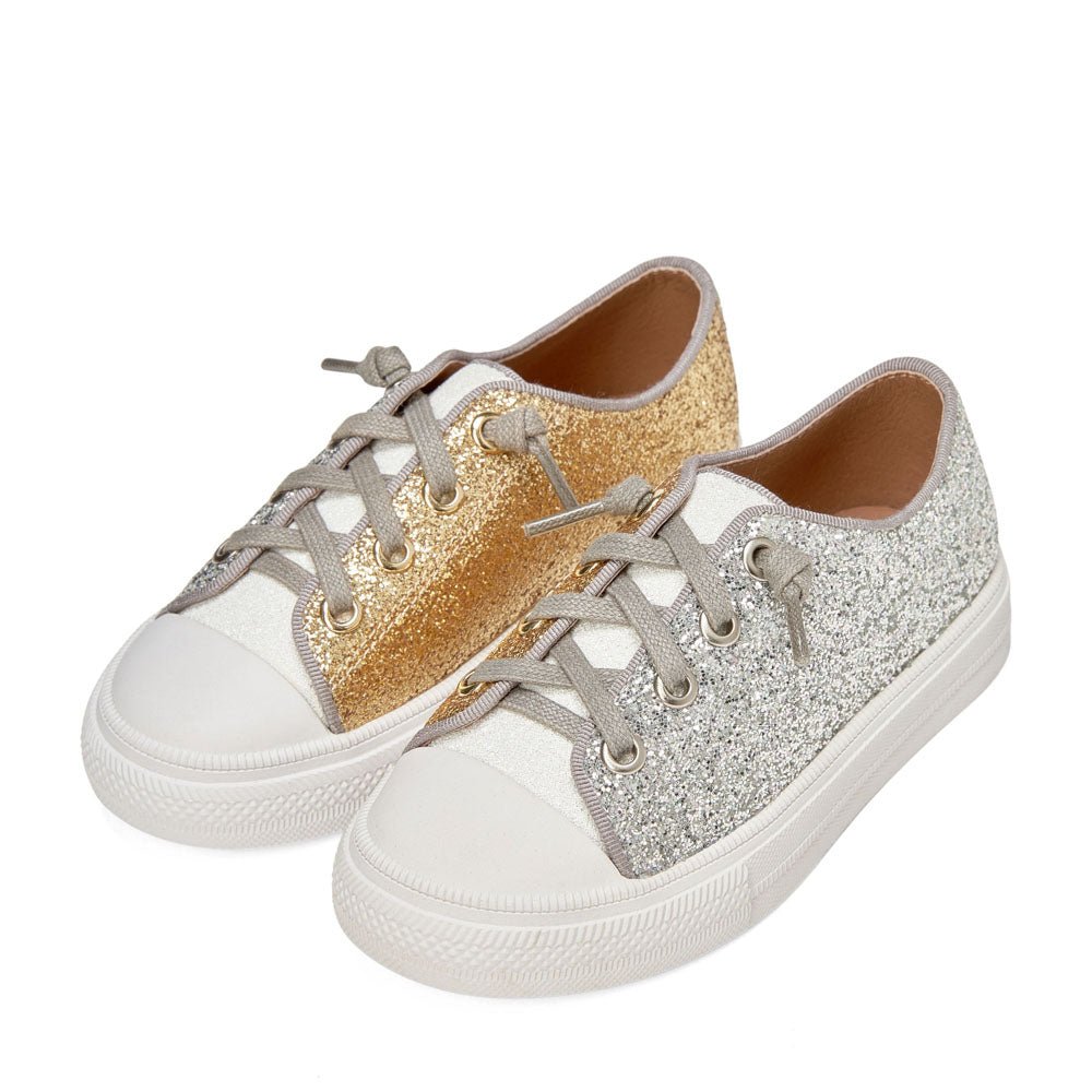 Marcy Silver/ White/ Gold Sneakers Age of Innocence