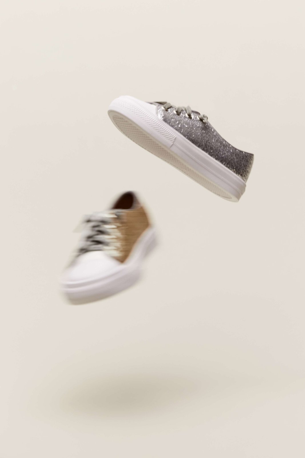 Marcy Silver/ White/ Gold Sneakers by Age of Innocence