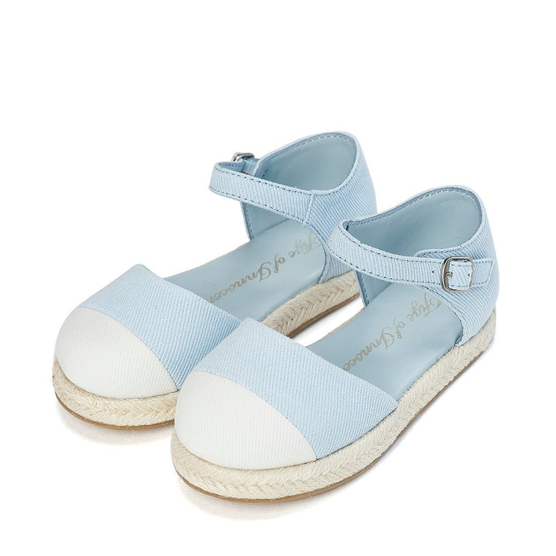 Marissa Blue/White Sandals by Age of Innocence