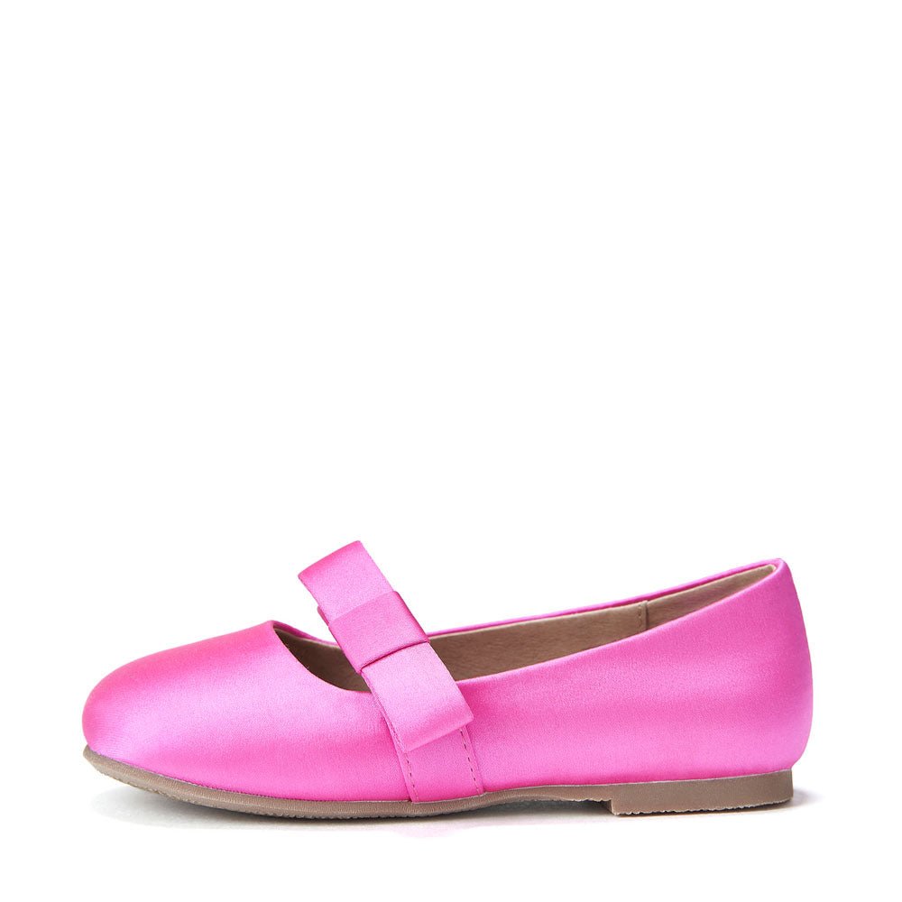 Mia Satin Fuchsia Shoes by Age of Innocence