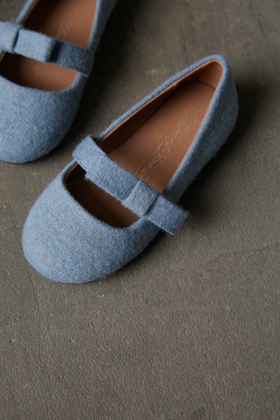 Mia Wool Blue Shoes by Age of Innocence