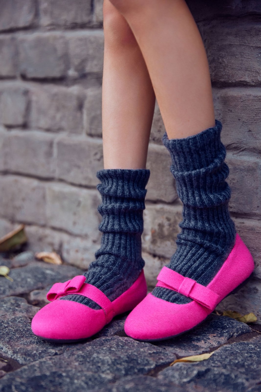 Mia Wool Pink Shoes by Age of Innocence