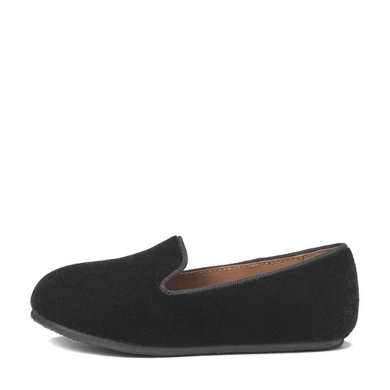 Milo Velvet Black Loafers by Age of Innocence