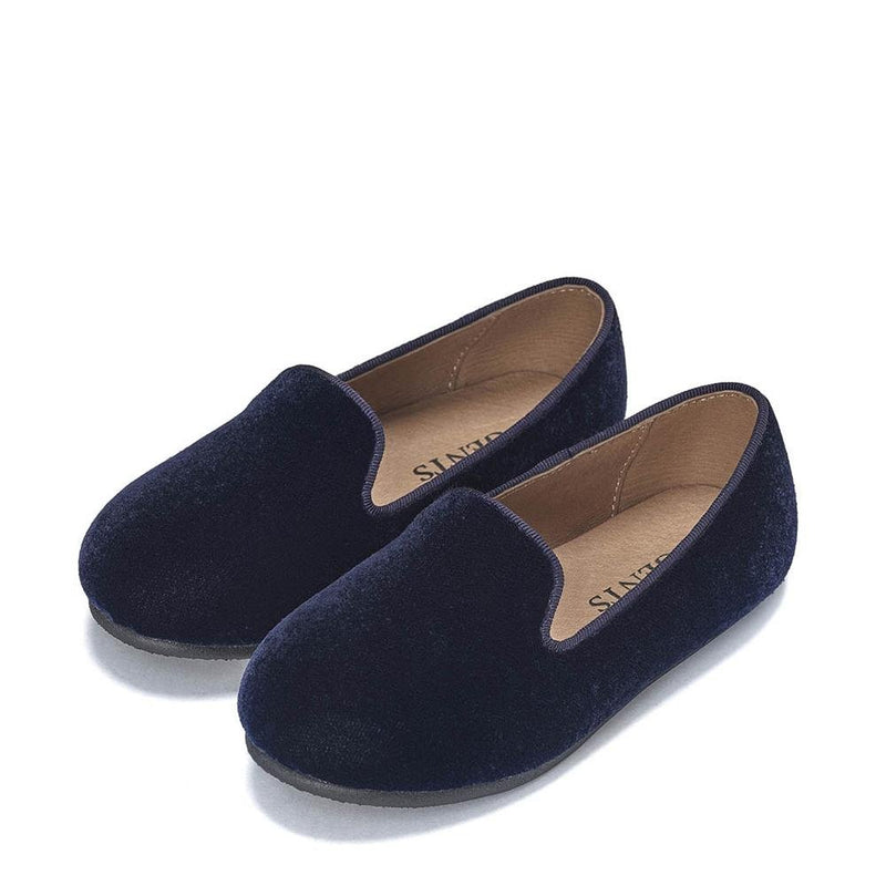 Milo Velvet Navy Loafers by Age of Innocence