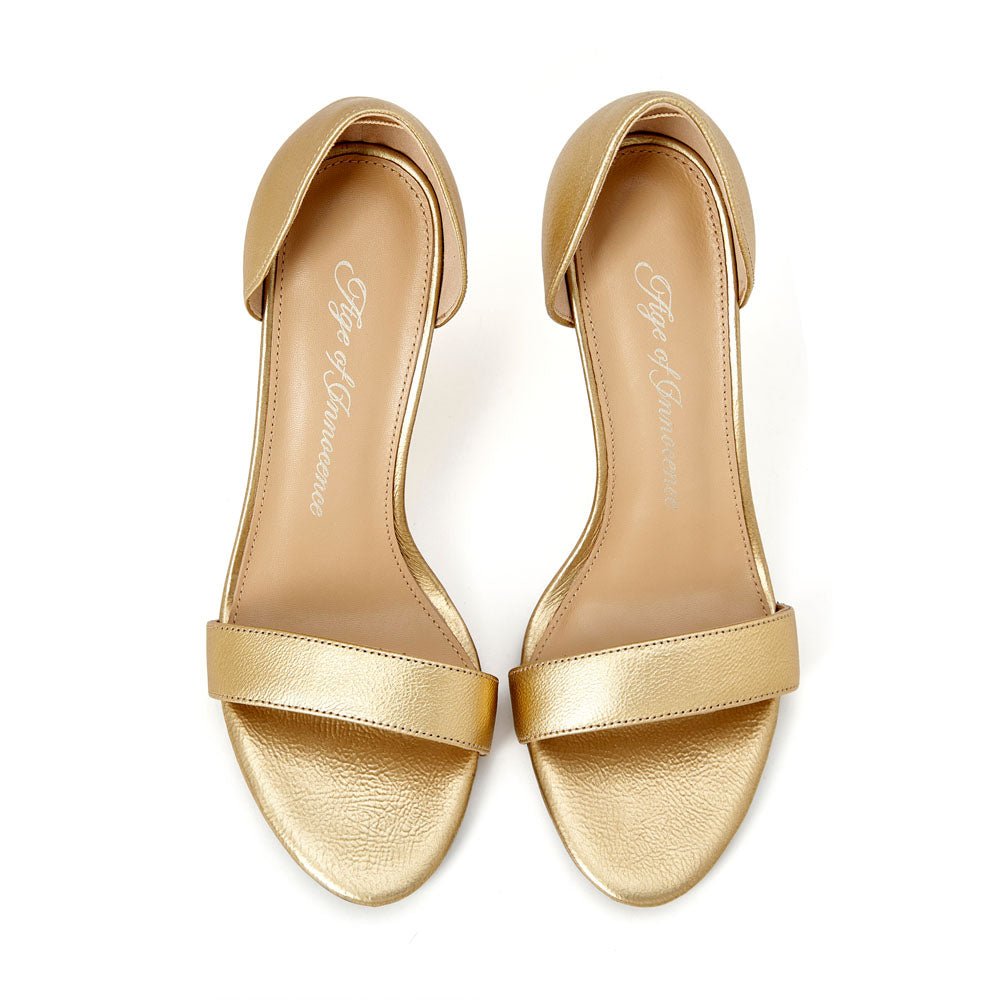 Mimi Gold Sandals Age of Innocence Women