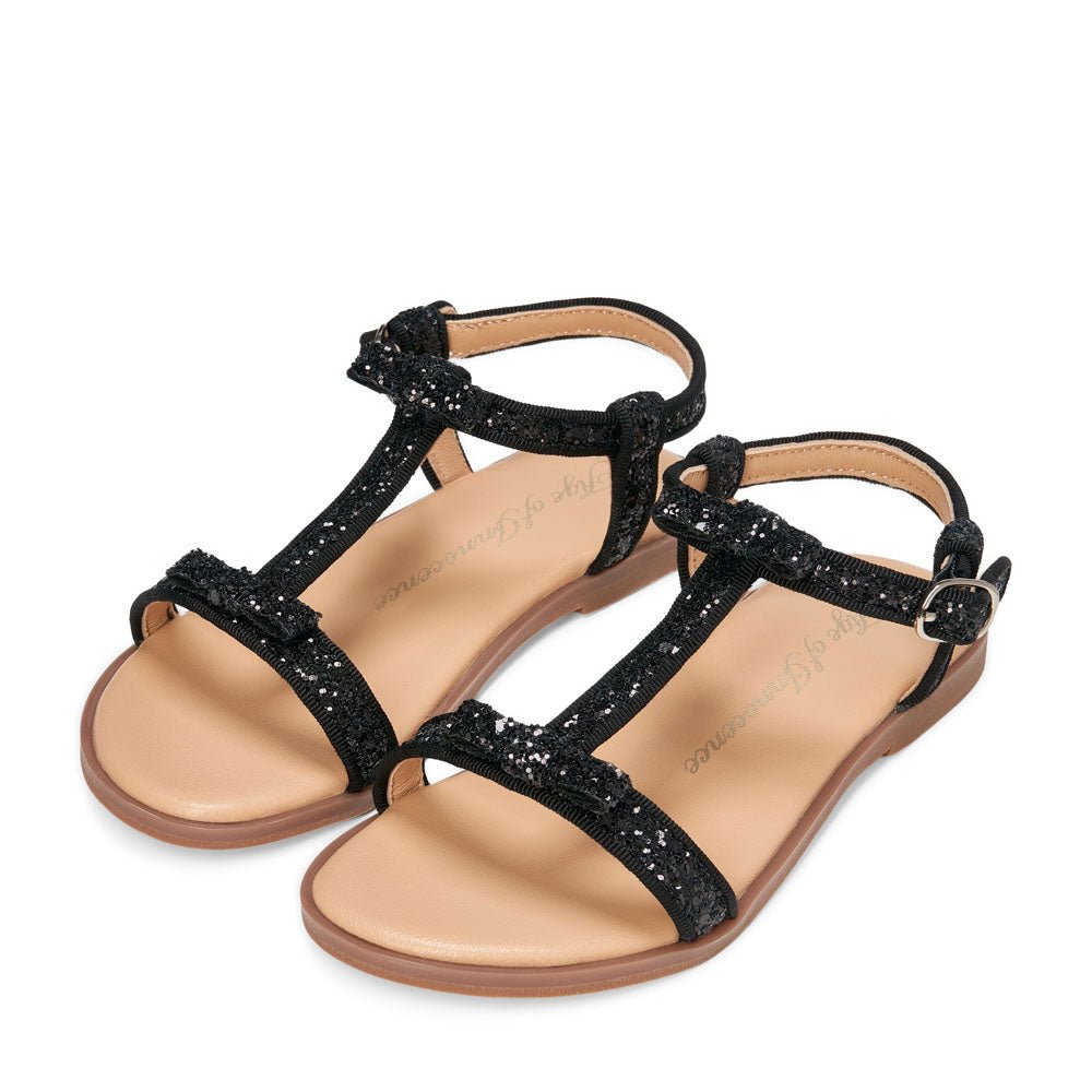 Nell Black Sandals Age of Innocence