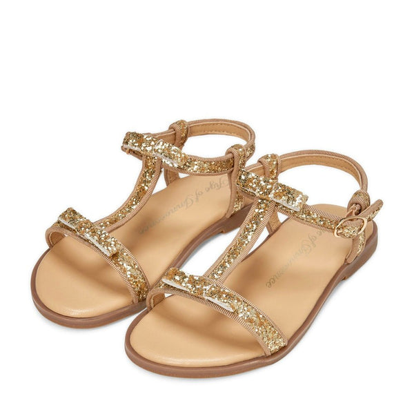 Nell Gold Sandals by Age of Innocence