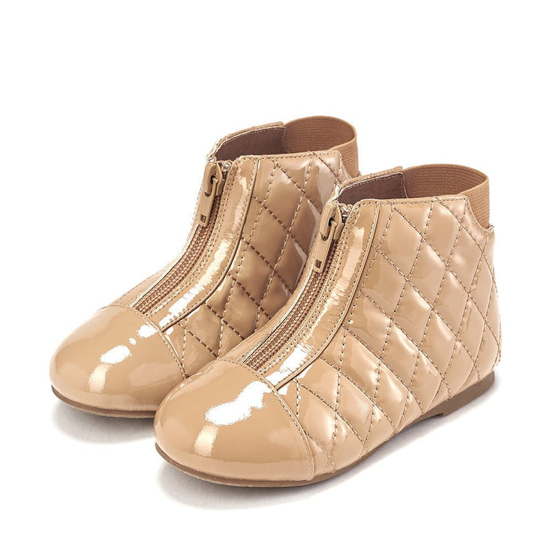 Nicole PL Beige Boots by Age of Innocence