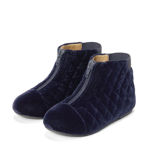 designer Nicole Velvet Navy for girls by Age of Innocence