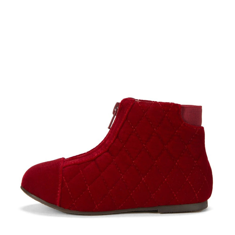 Nicole Velvet Red Boots by Age of Innocence