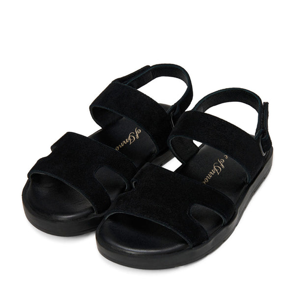 Noa Suede Black Sandals by Age of Innocence