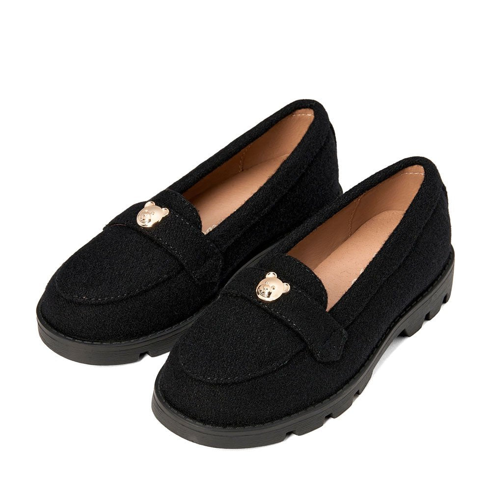 Parker Wool Black Loafers by Age of Innocence