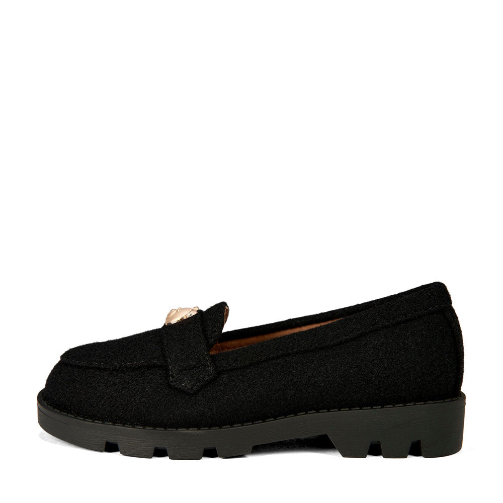 Parker Wool Black Loafers by Age of Innocence