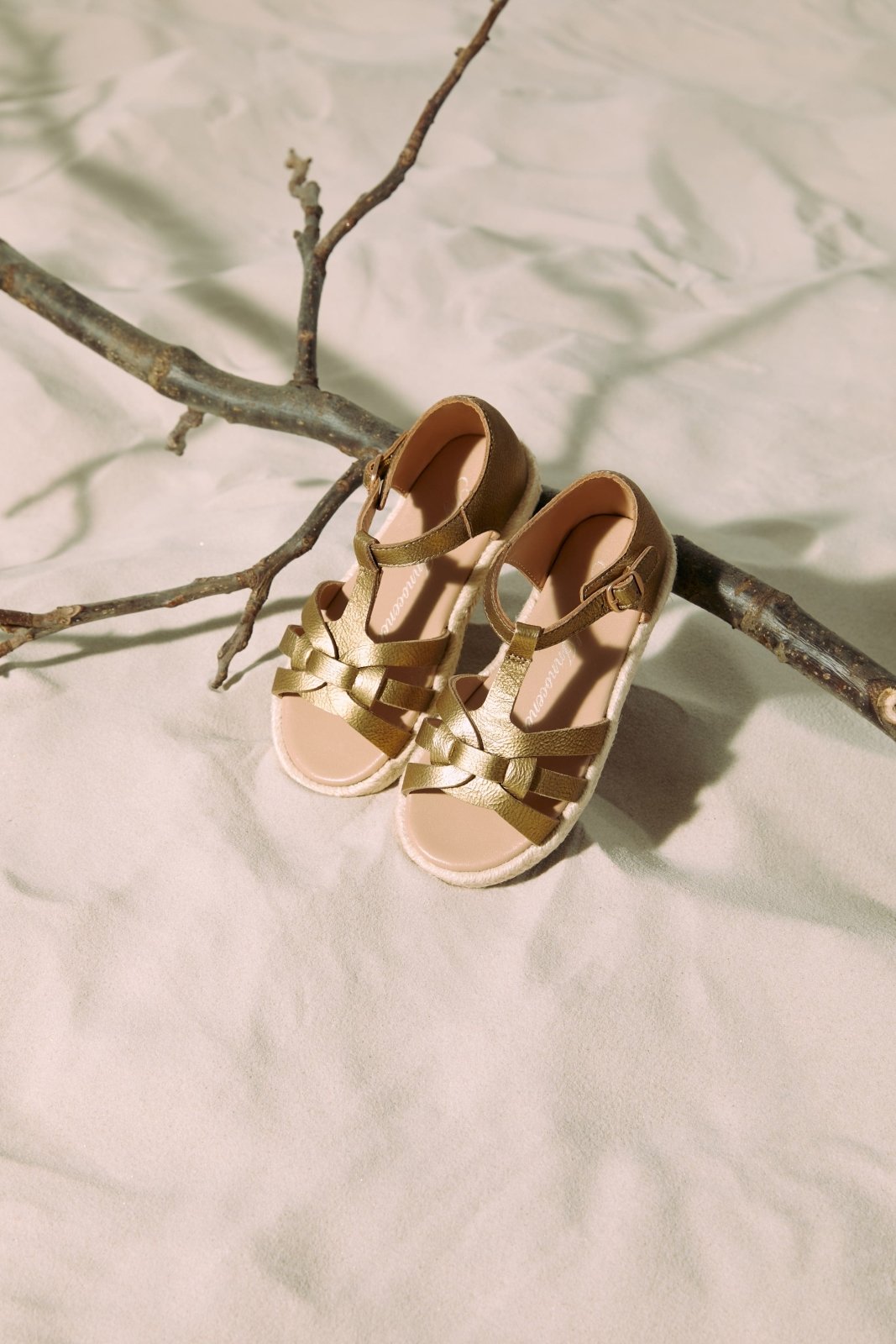 Patricia 2.0 Gold Sandals by Age of Innocence