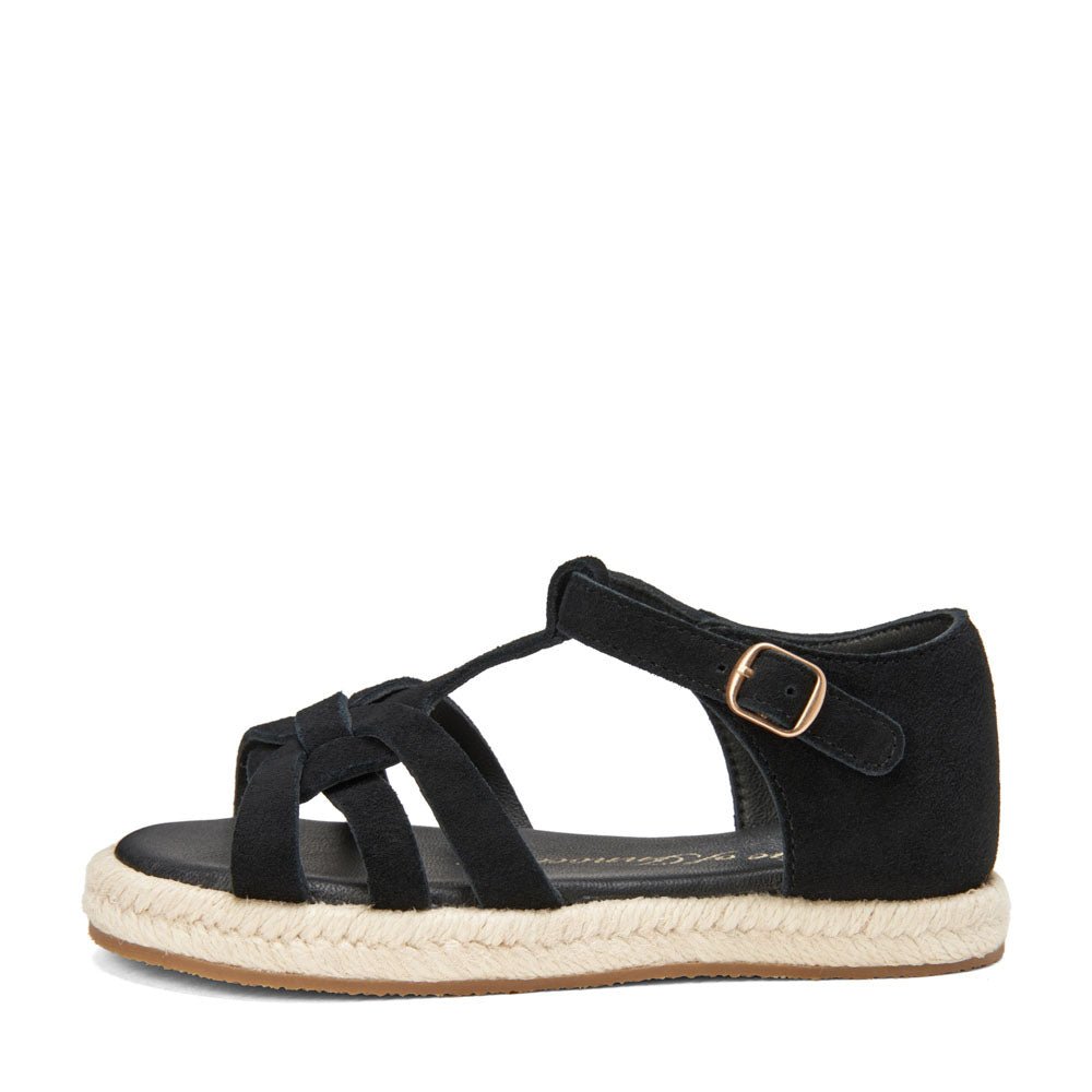 Patricia 2.0 Suede Black Sandals by Age of Innocence