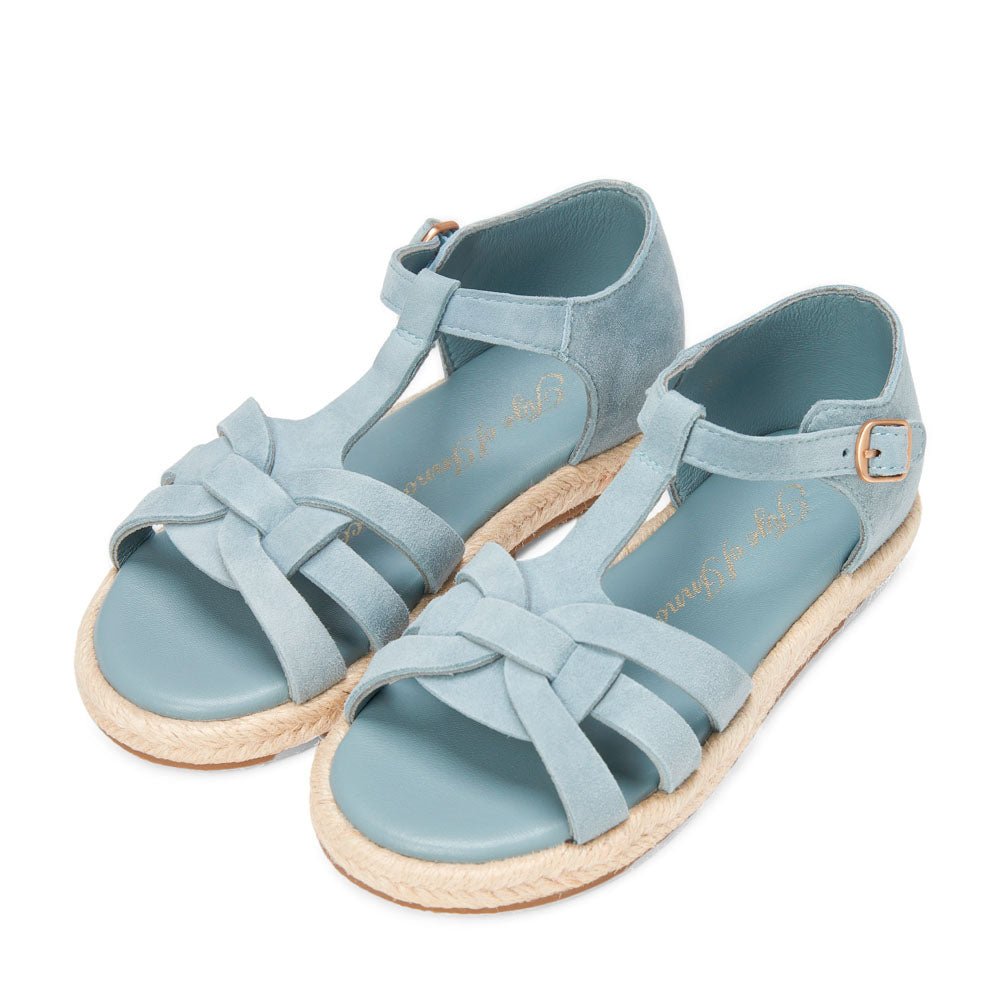 Patricia 2.0 Suede Blue Sandals by Age of Innocence