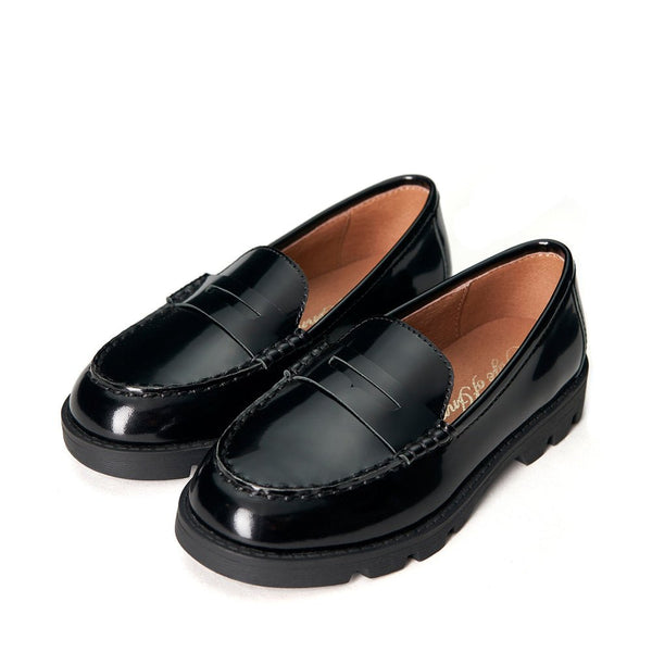 Paula Black Loafers by Age of Innocence