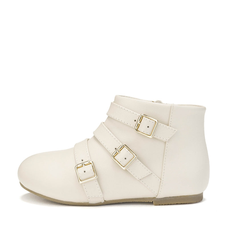Phoebe Leather White Boots by Age of Innocence