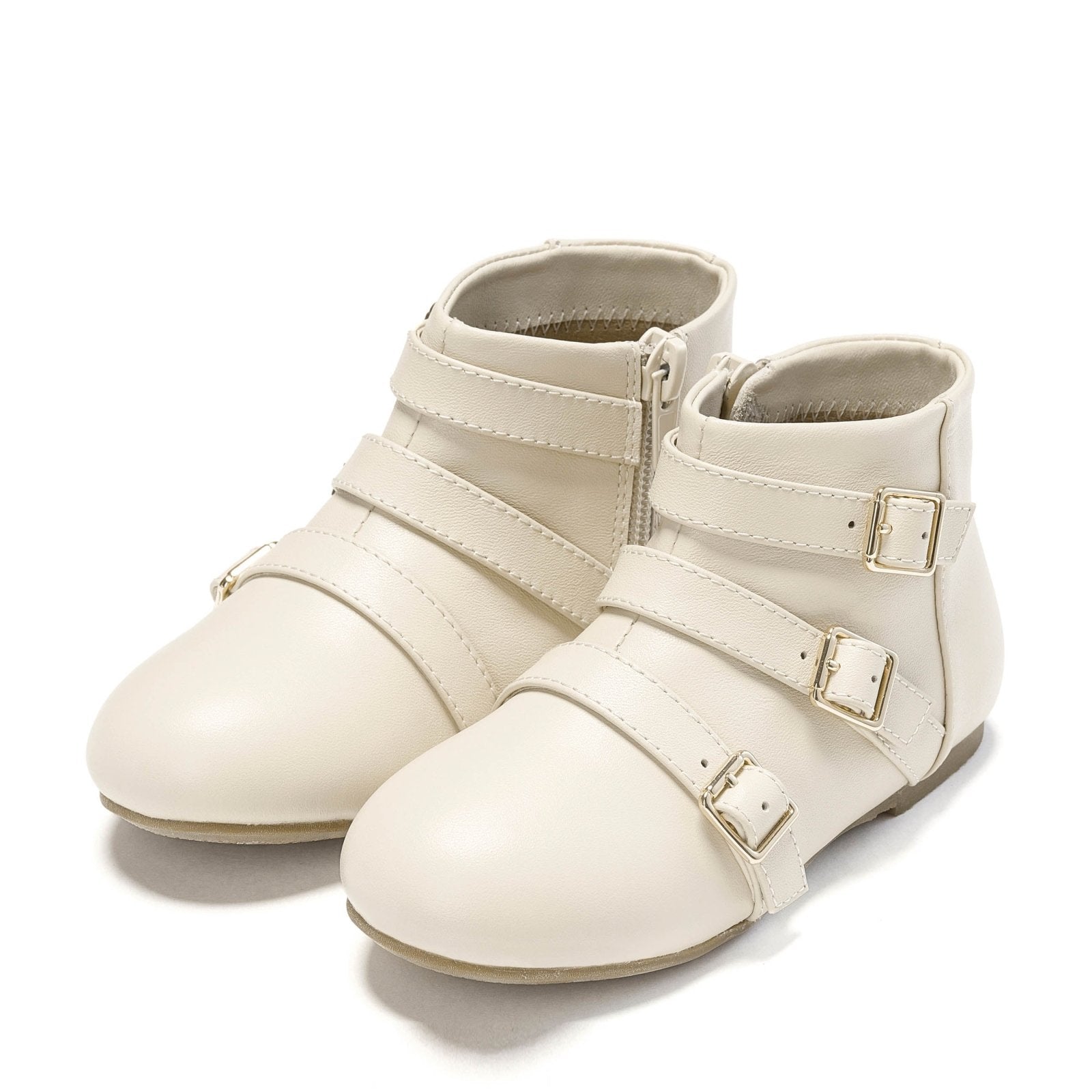 Phoebe Leather White Boots by Age of Innocence