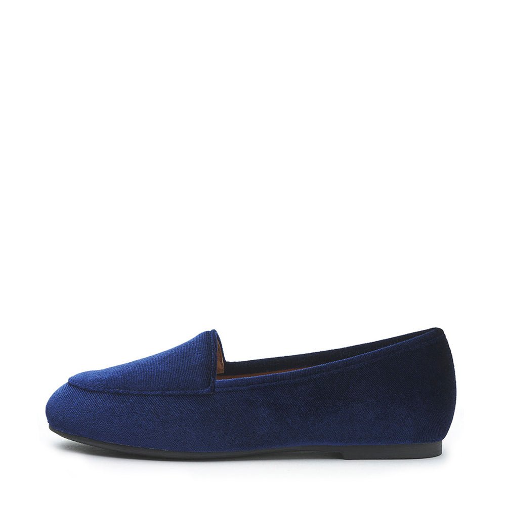 Piper Velvet Navy Loafers by Age of Innocence