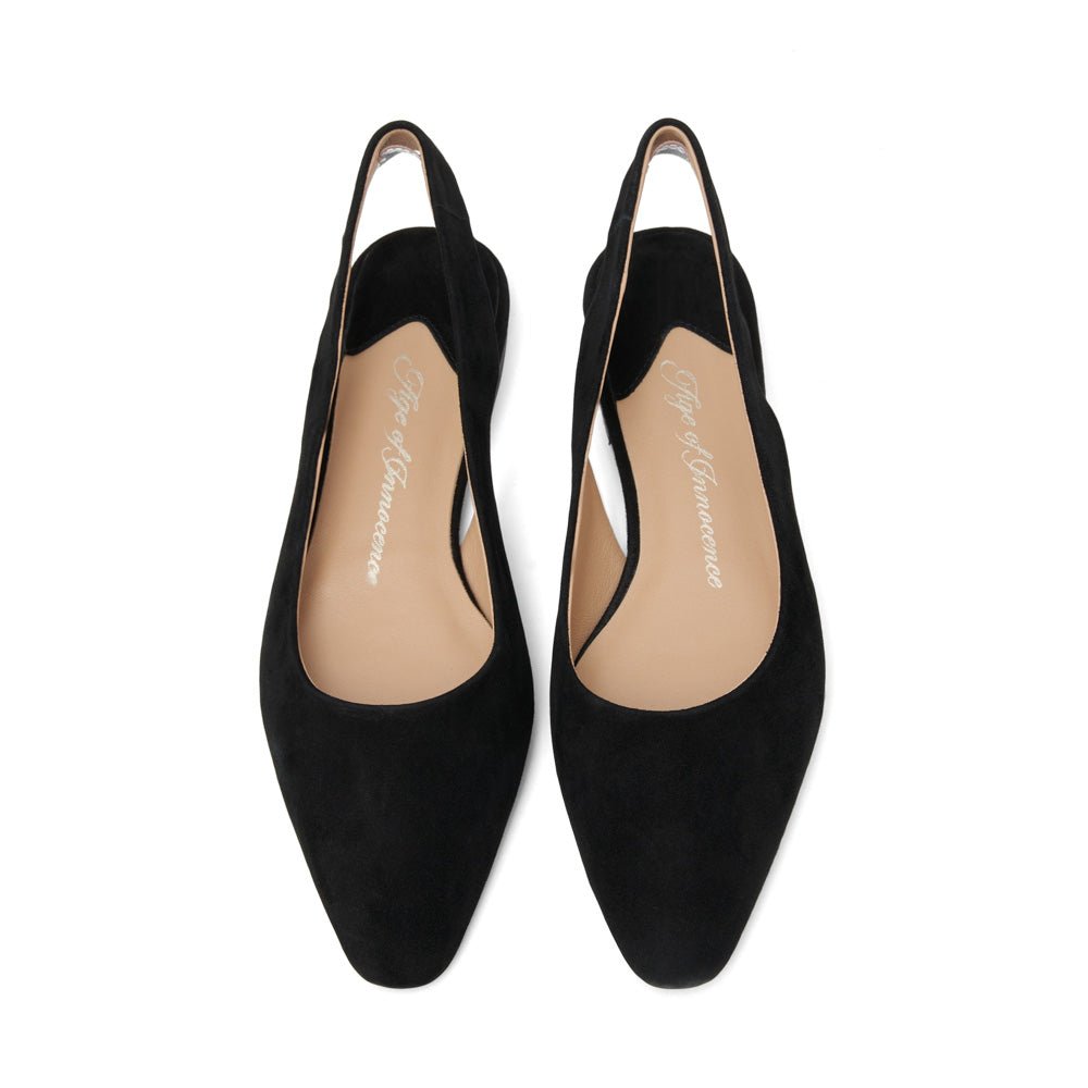 Remi Suede Black Shoes by Age of Innocence