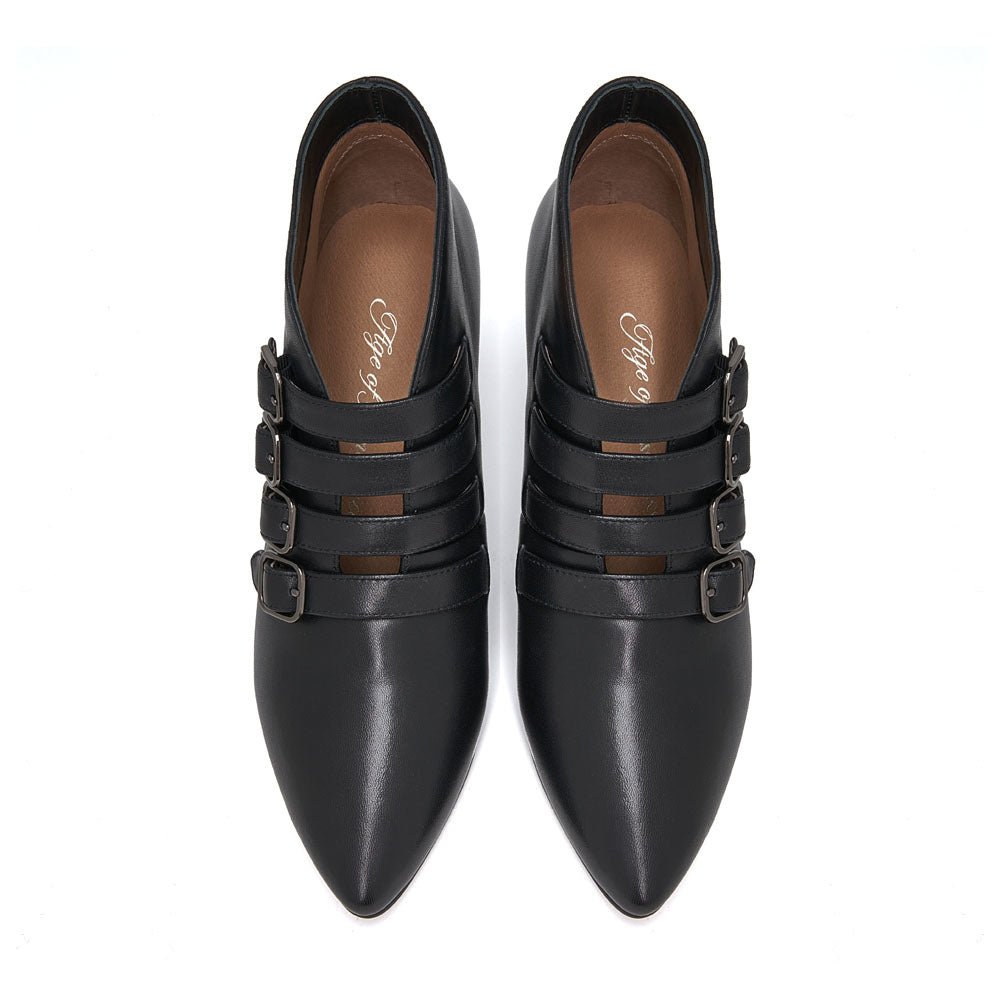 Rhea Black Boots Age of Innocence Women