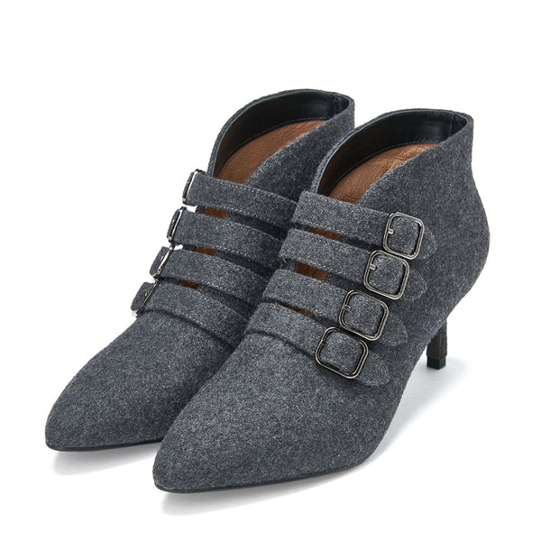 Rhea Wool Grey Boots by Age of Innocence