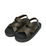 Rick Khaki Sandals by Age of Innocence