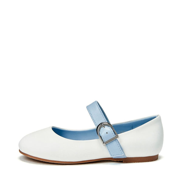 Ruby White/Blue Shoes by Age of Innocence