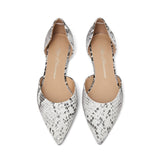 Sandra Snake Print White/Black Shoes by Age of Innocence