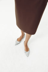 Sandra Snake Print White/Black Shoes by Age of Innocence