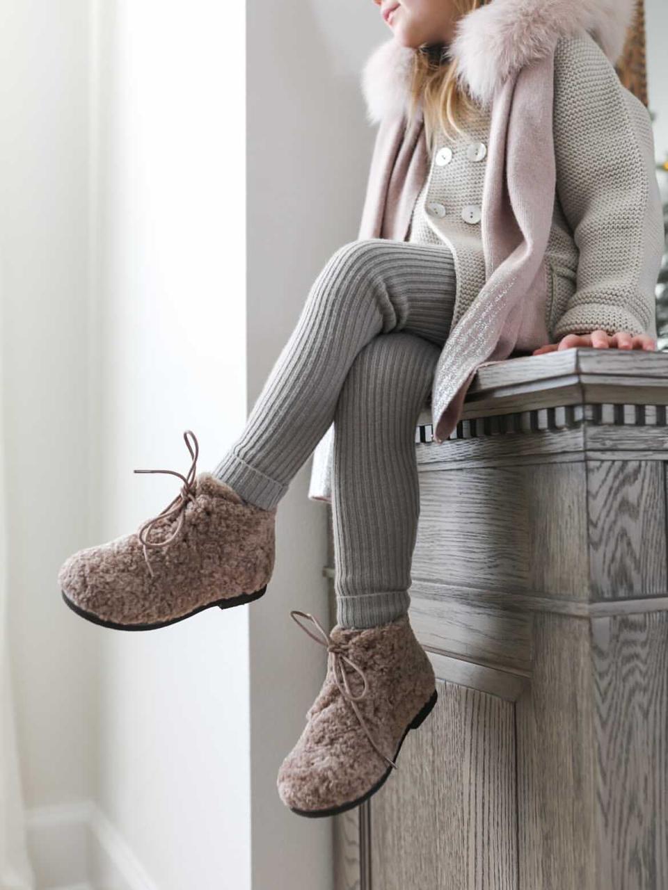 Teddy Jane Beige Boots by Age of Innocence