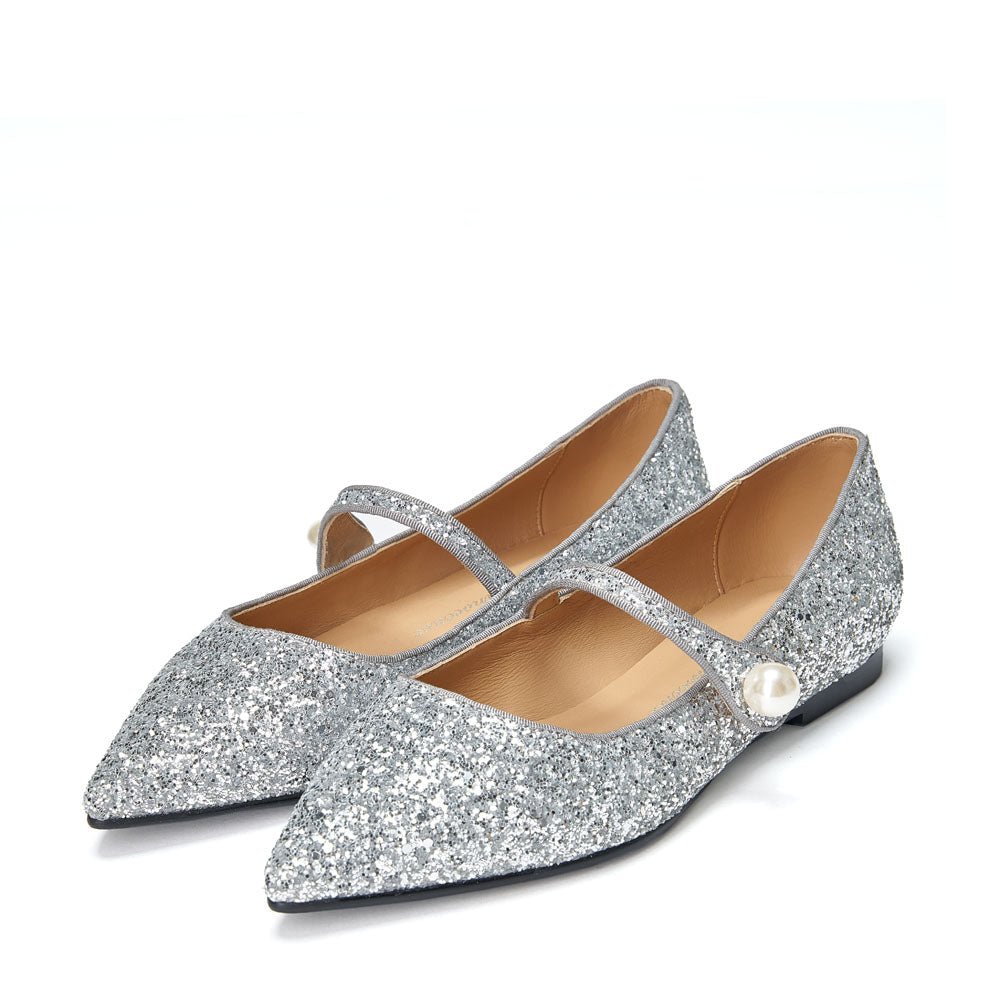 Thea Glitter 2.0 Silver Shoes by Age of Innocence