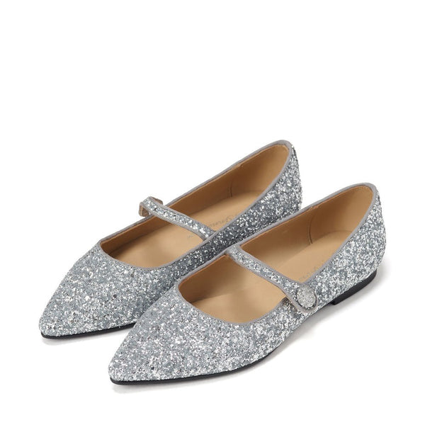 Thea Glitter Silver Shoes by Age of Innocence